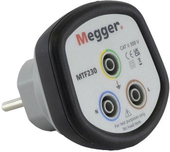 Megger MTF230 Steckdosenadapter mit R1 und R2 Test (1013-838)