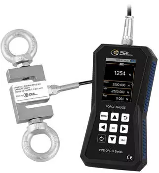 PCE Instruments PCE-DFG 2K5 X Kraftmessgerät 0 2500 N Werksstandard (ohne Zertifikat)