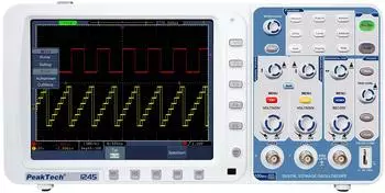 PeakTech Digital-Speicher-Oszilloskop 100 MHz 2 Kanäle (1245)