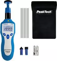 PeakTech Drehzahlmesser P 2795 digital, optisch & mechanisch, Speicher, mit Laser