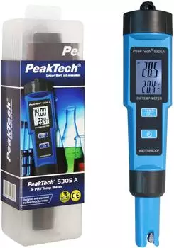 PeakTech A 2 in 1 PH-Meter in Stiftform für PH/TEMP