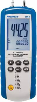 PeakTech Differenzdruckmessgerät 0 bis 200 mBar USB (5144)