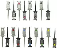 Voltcraft - Mini Klemmpr&uuml;fspitzen Steckanschluss 0.64 Mm Cat I Schwarz, Rot,...