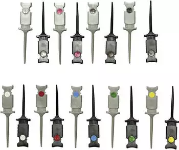 Voltcraft MSO-Gripper Mini Klemmpr&uuml;fspitzen 0.64mm CAT I, 18er-Set (1086337)