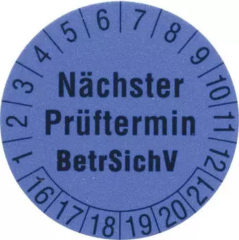 Beha-Amprobe Pr&uuml;fetiketten 1239 &Oslash;30mm, gelb, 250 St&uuml;ck (2145963)