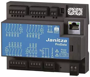 Janitza PRODATA2 Kombimessger&auml;t Datenlogger 20V-250V Ethernet-Modbus-Gateway (5224011)