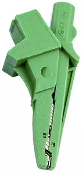 HT Instruments 5004-IECV Bananenstecker mit Krokodilklemme, 4mm, gr&uuml;n (1003160)
