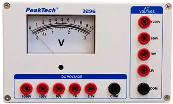 PeakTech 3296 Analoges Voltmeter 0&ndash;1000V AC/DC (P 3296)