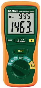 Extech Digitales Isolationspr&uuml;fger&auml;t Auto-Range 1000V 2000M&Omega; (380260)