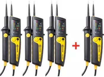 Beha-Amprobe 2100-ALPHA BUNDLE Zweipolpr&uuml;fer 12-690V LED/Akustik CAT III 1000V CAT IV 600V (4980695)