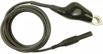 Cliff Messleitung Stecker 4mm Abgreifklemmen 2,00m Schwarz (CIH22105)