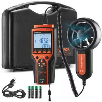 VEVOR Anemometer 4-in-1 100,8MPH IP44 MAX/MIN/AVG (EM2250)