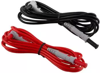 Chauvin Arnoux Sicherheitsmessleitungen 3m, gerade/Winkel-Stecker, rot/schwarz (P01295499)
