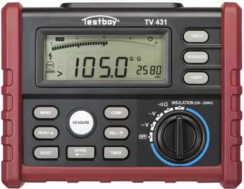 Testboy TV 431 Digitales Isolationsmessger&auml;t 2500V, 100G&Omega; (TV 431)