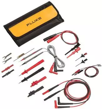 Fluke TLK287 Sicherheits-Messleitungs-Set Lamellenstecker 4mm, Rot/Schwarz (3045631)
