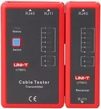 Uni-T UT681L Netzwerkkabeltester RJ45/RJ11 mit LED (UT681L)