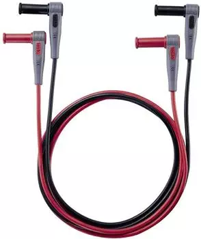 Testo Messleitungs-Verl&auml;ngerungsset 4mm Stecker 1m schwarz/rot (0590 0014)