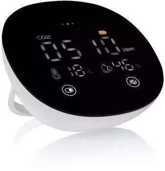 Smartwares 3-in-1 Luftqualit&auml;tsmelder CO2, Temperatur, Luftfeuchtigkeit 78dB