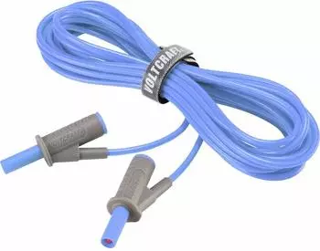 Voltcraft MSB-501 Sicherheits-Messleitung Lamellenstecker 4mm 5m Blau (VC-8063470)