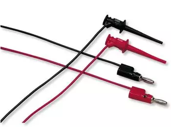Fluke TL950 Messleitungs-Set Abgreifklemmen Bananenstecker 4mm 0.90m Rot/Schwarz (1616710)