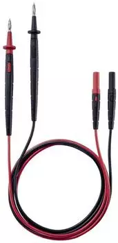 Testo Sicherheits-Messleitungs-Set, 4mm-Stecker, 1,25m, schwarz/rot (0590 0012)