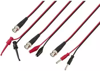 Voltcraft BNC-Messleitungs-Set 0,80m, schwarz/rot