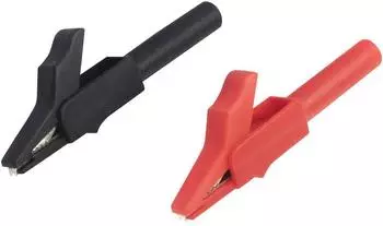 Voltcraft MSK-102 Krokodilklemme Buchse 4mm, schwarz/rot (MSK-102)