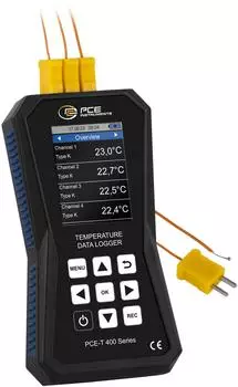PCE Instruments PCE-T 420 Temperatur-Datenlogger 4-Kanal f&uuml;r Thermoelemente (PCE-T 420)