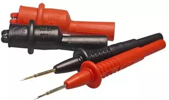 PeakTech MKS-10 Pr&uuml;fspitzen-Set mit Krokodilklemmen, &Oslash; 1mm, 10A (MKS-10)