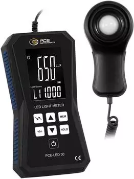 PCE Instruments LED-Lichtmessger&auml;t PCE-LED 30 bis 400000lx, IP52 (PCE-LED 30)