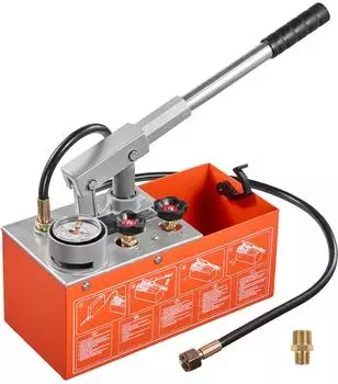 VEVOR Hydraulische Druckpr&uuml;fpumpe 6,06L 0-30 bar Doppelventil