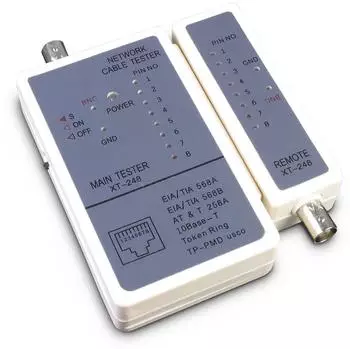 Inter-Tech Netzwerkkabel-Tester RJ-11/RJ-45 9V (88887209)