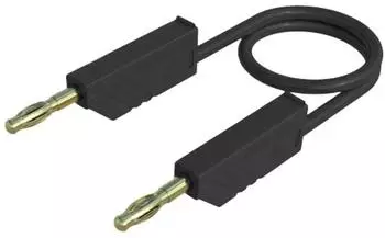 SKS Hirschmann MLN 150/2,5 AU SW Messleitung 4mm vergoldet 1,50m schwarz (934507700)