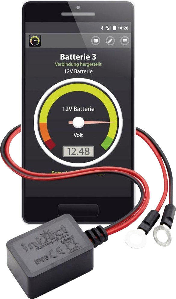 Test verschiedener Batterie Wächter mit Bluetooth (z.B. IntAct