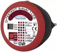 Testboy 758430, Testboy Testavit Schuki 1LCD Steckdosenpr&uuml;fger&auml;t (CAT II 300V,