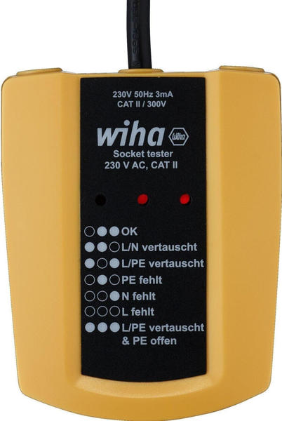 Wiha Steckdosentester SB25561 230V mit PE-Test