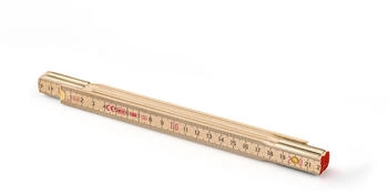 Metrie Zollstock 1 m Perfekt 5 natur mit Stahlgelenken