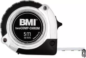 BMI Taschenrollbandmaß Chrom 3m Stahl (475341221)