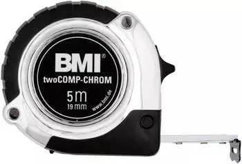 BMI Taschenrollbandmaß chrom 2m 16mm Stahl (475241221)