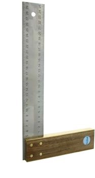 Hedue Tischlerwinkel Nussbaum 400 mm Edelstahlblatt (A040)