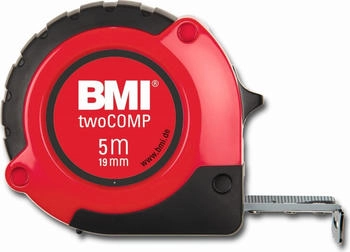 BMI Taschenbandmaß twoCOMP 10m x 30mm weiß (472041021)