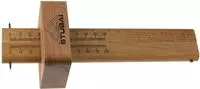 STUBAI Holz-Streichma&szlig; doppelt Skala 0-100 mm L&auml;nge 220 mm