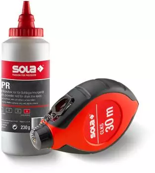 Sola CLKS SET R Schlagschnur mit Kreide, rot, 30m (66114142)
