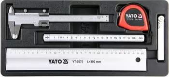 Yato Messwerkzeug-Set 5-tlg. in Schubladeneinlage (YT-55474)