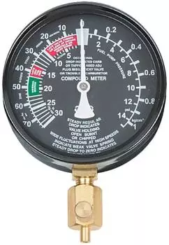 KS Tools Manometer Ø 92mm, auf Platte montiert (150.3601)