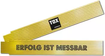 TOX Zollstock &bdquo;Erfolg ist Messbar" 2m, gelb (09969005/T)
