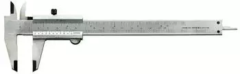 Fortis Taschenmessschieber mit Feststellung 150mm, Schnabell&auml;nge 40mm