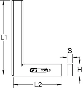 KS Tools Flachwinkel DIN 875/2, 75mm (300.0254)