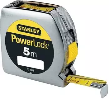 Stanley Bandmaß PowerLock - mit Sichtfenster / 5 m (33-932)