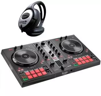 Hercules DJControl Inpulse 300 MK2 2-Deck DJ-Controller mit Kopfhörer (inp300mk2-kh)
